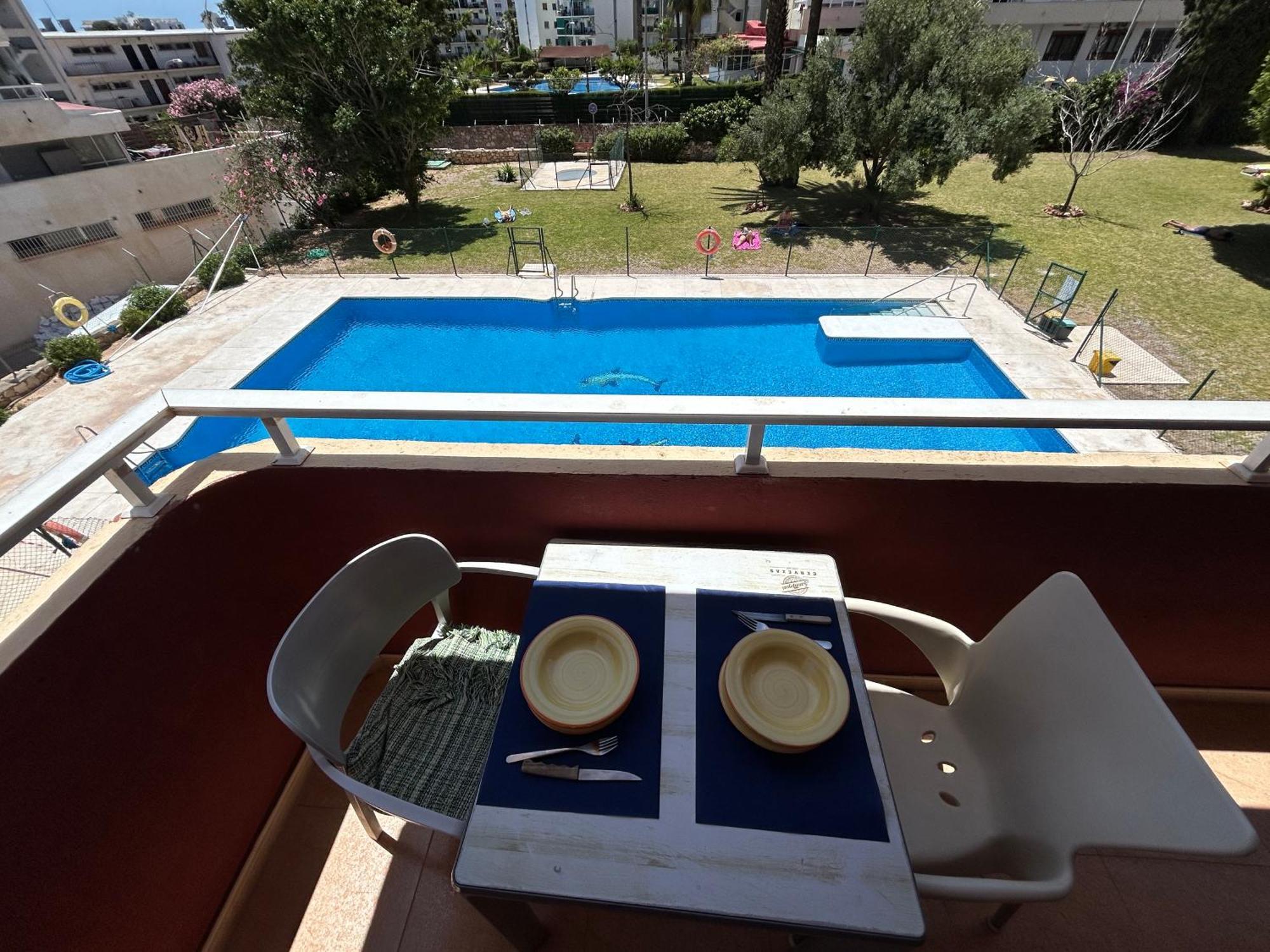 Piscina Terrazza Seaview Apartment Benalmádena Exterior foto